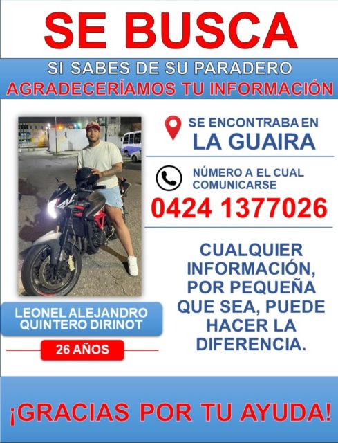 Leonel alejandro quintero dirinot