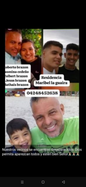 Roberto Brazon,Yasmina Cedeño,Yolbert Brazon,Jesús Brazon,Mathias Brazon