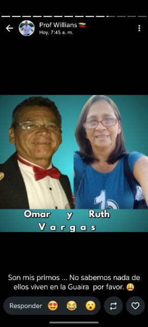 Omar Vargas y Ruth Vargas