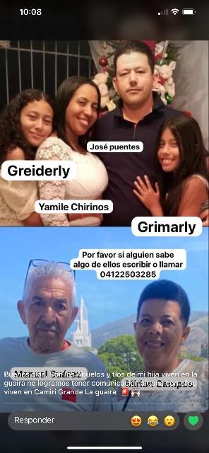 Manuel Suárez Miriam campos yamile chirinos José puentes greyderli Grimaldi