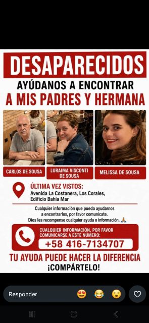 Carlos, Luraima, Melissa