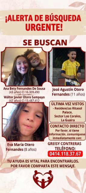 Ana Bety Fernandes De Sousa y su familia
