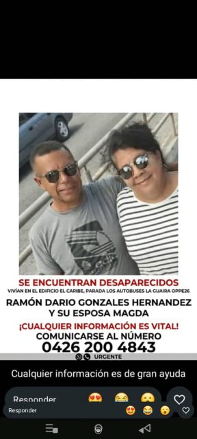 Ramón Dario y esposa Magda
