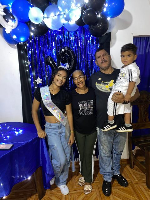 Marcelino Brazon, Elsy Fuentes, Maricelis Brazon y Liam Mujica