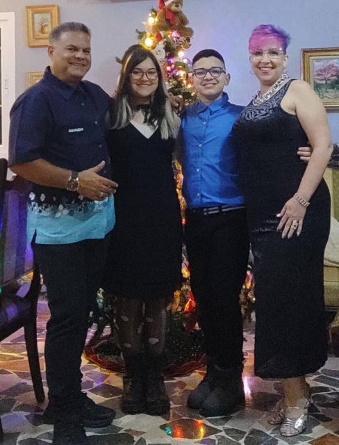 Familia Prieto Ramos. Mamá Madysni, papá Orlando