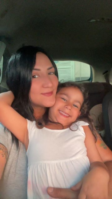 Jeily rodrigues y su hija amanda