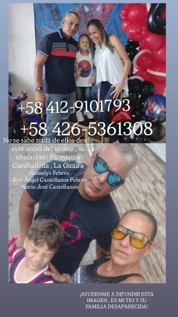 Gismelys Febres ,José Ángel Castellanos Febres , Nerio José Castellanos
