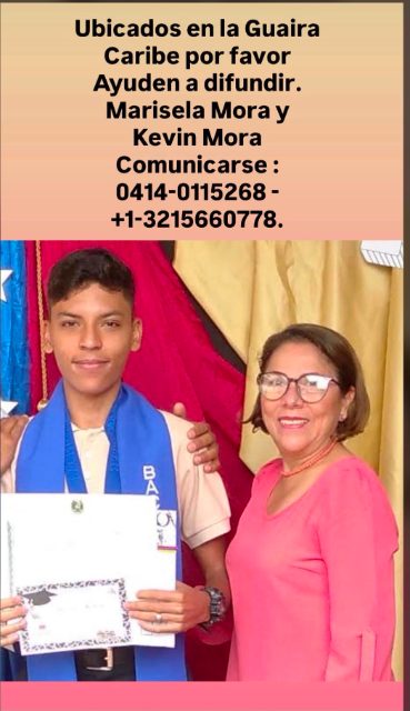 Marisela y Kevin Mora
