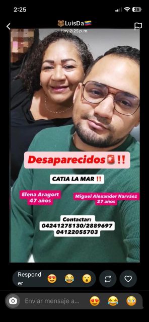 Elena ARAGORT y Miguel Alexander Narváez