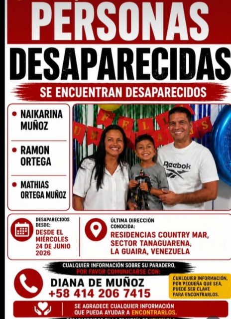 Naikarina Muñoz, Ramón Ortega, Mathias Ortega