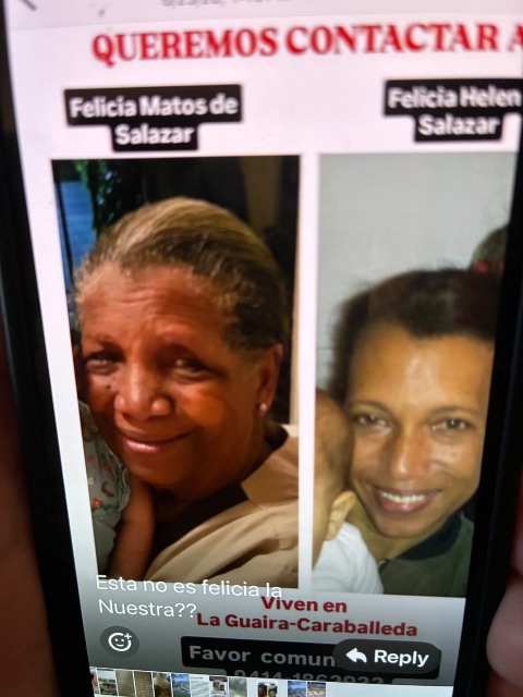 Felicia Matos de Salazar y su hija Felicia Helena Salazar