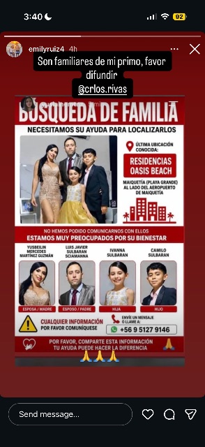 Yusbeilin, Luis, Ivanna, Camilo