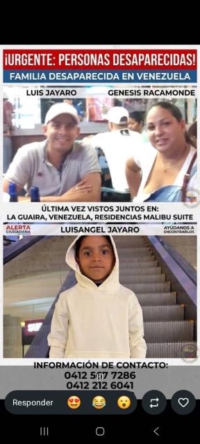 Luis jayaro, luis Ángel jayaro y Genesis bravamente