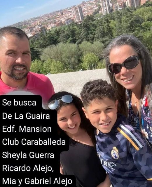 Sheila García, Ricardo Alejo, Mia Alejo García y Gabriel Alejo García