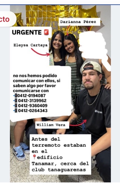 Darianna Pérez, Eleysa Cartaya y William Vera
