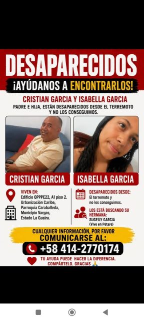 Cristian García e hija