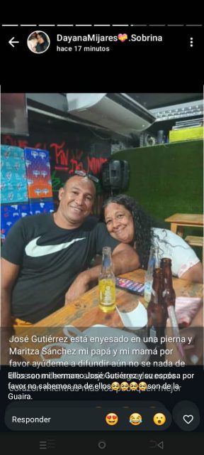 José Gutiérrez y Maritza Sánchez