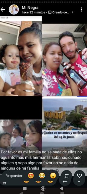 Milagros Linares Wilmer Ortiz y Oana Ortiz
