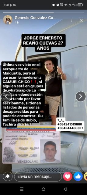 Jorge Ernesto reaño cuevas