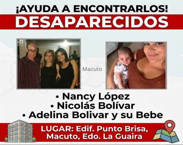 Nancy López, Nicolás Bolívar, Adelina Bolivar