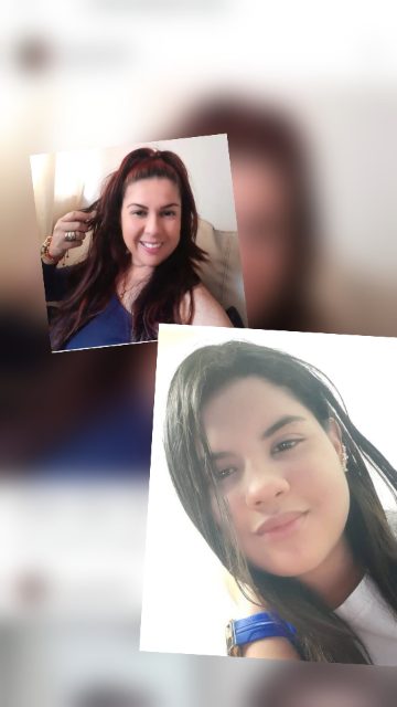 Greyci Jiménez y Alba Marina Rivera Jiménez