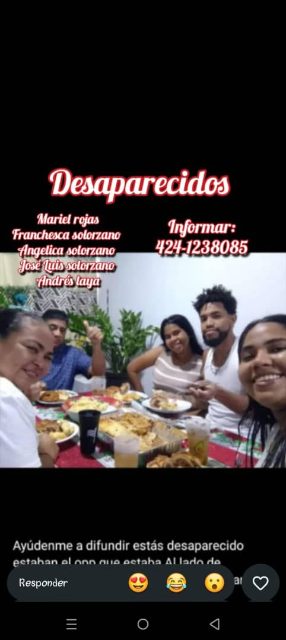 Mariel rojas, Franchesca solorzano, Angelica Solorzano, José Luis Solorzano, Andrés Laya