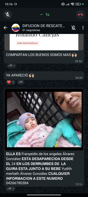 Franyeidis de Los Ángeles Álvarez González y su hija yudith marliah Álvarez González