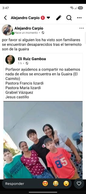 Francis Lizardi María Lizardi Gabriel Vazquez Jesús castillo