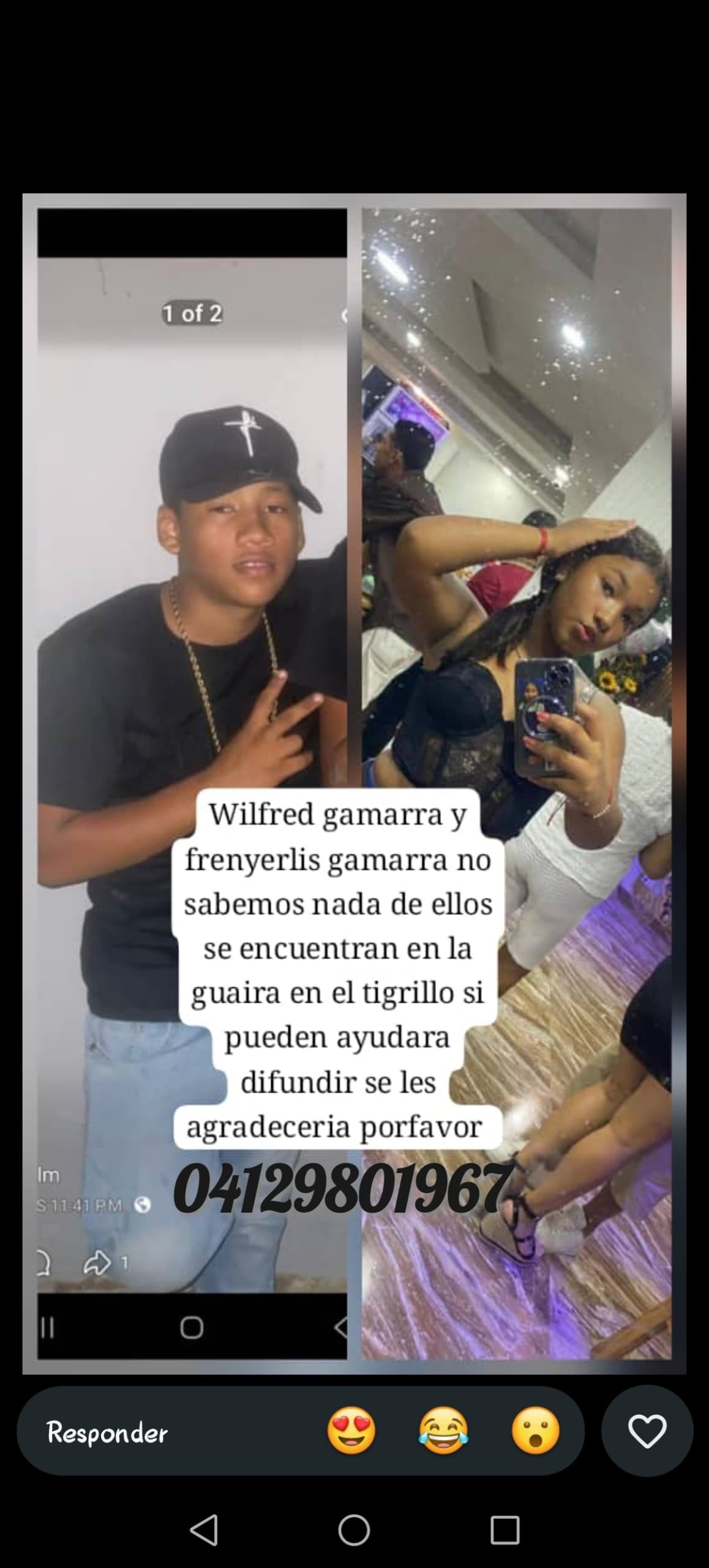 Wilfred y frenyerli Gamarra