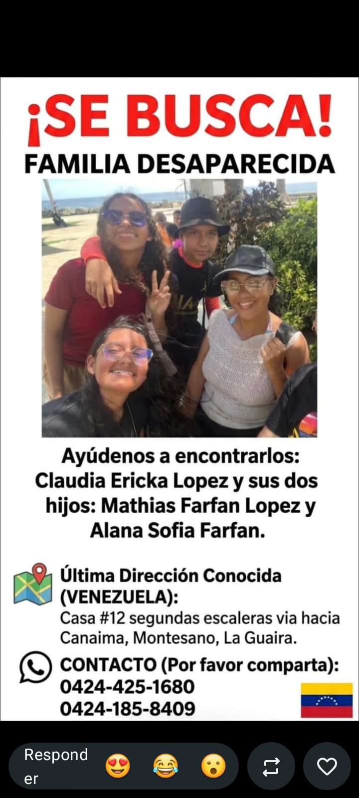 Claudia Erica López y sus 2 hijos Mathias Farfán López y Alana Sofía farfan Centeno