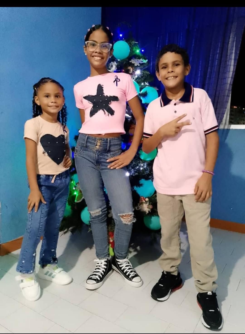 Alana, Amarantha y Yonaibeth Perozo Marcano
