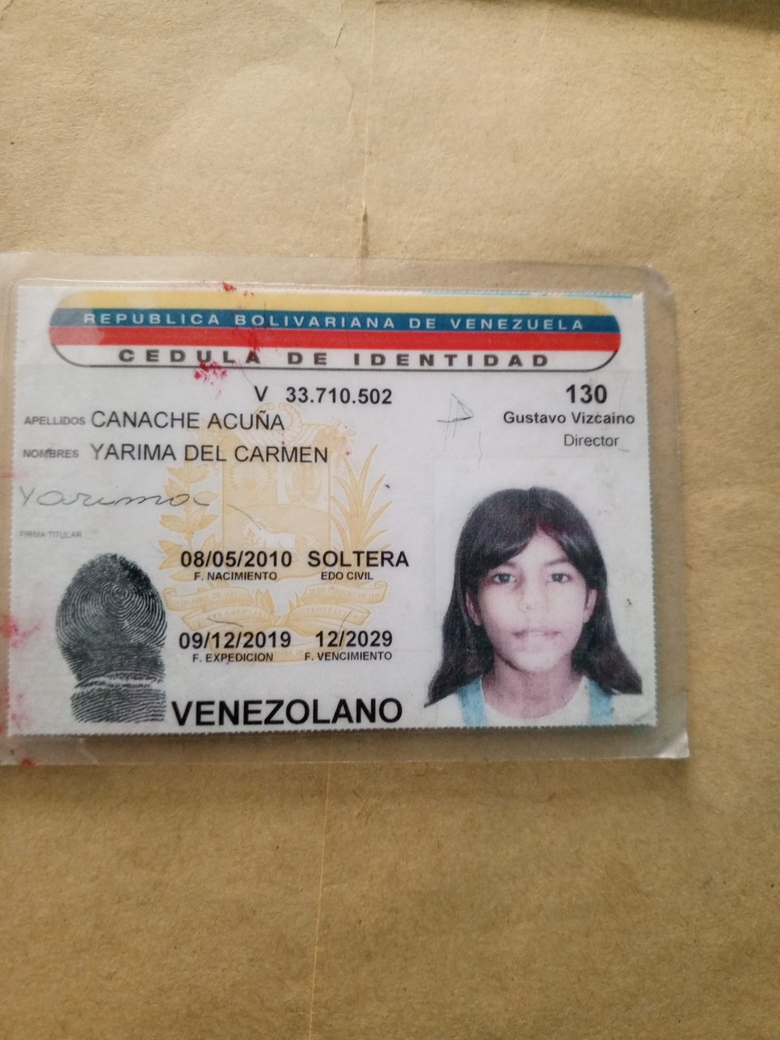 Yarima del Carmen Canache acuña