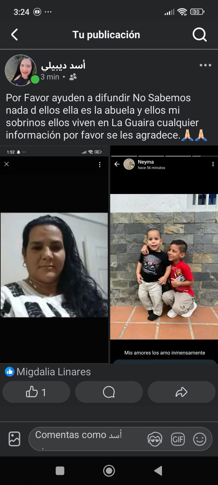 Neymar, Dylan y Liam Jiménez